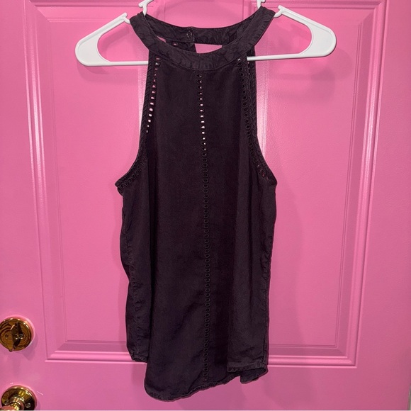 cloth & stone Tops - Cloth & Stone Charcoal Grey Sleeveless Tank Top